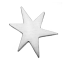 Silver Filled Funky Star 28x23mm 24g Stamping Blank x1