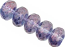 Czech Glass Fire Polished beads 11/7mm Roundel x1 Lustre Transparent Amethyst