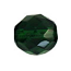 Czech Glass Fire Polished beads - 12mm Green Emerald x1