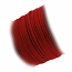 Faux Micro Suede Flat Cord 3mm - Scarlett Red per metre
