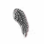 TierraCast Pewter Silver Plated 27mm Angel Wing Drop Charm x1