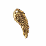 TierraCast Pewter Gold Plated 27mm Angel Wing Drop Charm x1