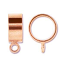 Kumihimo Slide Bail 13.5mm Copper Plated x2