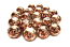 Round Glass Beads 12mm ~ Coffee Marbled Metallic