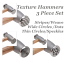 Beadsmith Texture Hammer Set of 3 Jewellers Metalsmithing Tools
