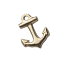 Gold Filled 11.3x8.7mm Anchor Charm x1