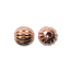 Pure 100% Copper 6mm Round Corrugated Beads x20