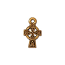 TierraCast Pewter Gold Plated 8.7x14.9mm Small Celtic Cross