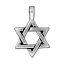 TierraCast Pewter Antique Silver Plated 17x25mm Star of David Pendant