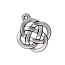 TierraCast Pewter Antique Silver Plated 17.7x20.5mm Celtic Round Open Knot Charm