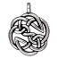 TierraCast Pewter Antique Silver Plated 23xx29.3mm Celtic Round Open Knot Pendant