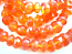 Carnelian ~ Faceted Roundel ~ Gemstone Beads 4 -4.5mm per half strand (60 beads approx)
