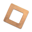 Copper Square Washer 22mm 24g Stamping Blank x1
