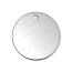 Alkemé Silver Soft Strike Circle 30.5mm 1 1/4 inch 18ga Metal Stamping Blank w/Hole x1