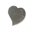 Sterling Silver Wavy Heart 22x20mm 24g Stamping Blank x1