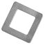Aluminium Soft Strike Square Washer 1 1/8”" 29mm od 17.3mm id 20g Stamping Blank x1