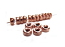 14kt Rose Gold Filled Beads 3mm Roundel Donut Bead (1mm hole) x2