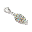 Beadelle Silver Plated Crystal AB Rhinestone Magnetic Clasp x1