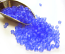 Glass Seed Beads 11/0 - 2mm Frosted Medium Sapphire Blue 50g