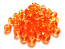 Round Glass Beads 6mm ~ Orange per Strand