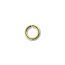 Gold Plated Jump Rings, 6mm (4mm id) 18ga, Beadsmith, approx 144pc