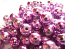 Round Glass Beads 8mm ~ Purple Metallic