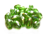 Firepolished Glass Olive Beads 8x6mm Olivine AB (72pc approx)