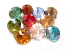 Imperial Crystal Roundelle Beads 10x8mm Multi Mixed AB (70pc approx)