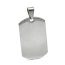 Stainless Steel Rectangle Dog Tag 43.5x21.8mm 13g Stamping Blank with Bail x1 