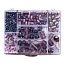 Box of Beads for Jewellery Making - Amethyst Purple