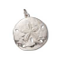 Sterling Silver Pendant - 22.2x24mm Sand Dollar Stamping x1