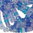 Czech Glass Fire Polished beads - 6/3mm Rondelle Caribbean Blue x60