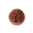 TierraCast Tree of Life Button, 15.5mm Antique Copper Plated x1