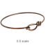 TierraCast Wire Bracelet (wrapped Loop) Antiqued Copper x1