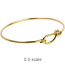 TierraCast Wire Bracelet (wrapped Loop) 22kt Gold Plated x1