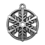 TierraCast Pewter Antique Silver Plated 1 inch 24mm Snowflake Pendant