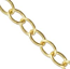Vintaj Vogue Solid Brass 8.7mm Rounded Oval Chain (open link) per half foot