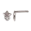 Sterling Silver Star Earring Posts 6.7mm x1pr