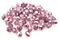 Czech Fire Polished beads 4mm Pink Light Metallic x50