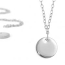 Personal Impressions, Small Circle, 10mm, Silver Plated Necklace Kit x1
