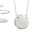 Personal Impressions, Large Circle, 15mm, Silver Plated Necklace Kit x1