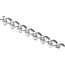 Twisted Curb Necklace Chain 5x3mm Open Link Non Soldered, Silver x500cm