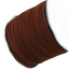 Faux Micro Suede Flat Cord 3mm - Mahogany Brown per metre