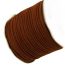 Faux Micro Suede Flat Cord 3mm - Chestnut Brown per metre