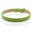 Faux Snakeskin PU Leather Bracelet Cuff Band, 8mm Wide Strip, 6 -7.5 Inch, x1pc, Lime