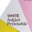Shrink Plastic Sheet, Glossy, (A6) White (Printable)