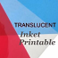Shrink Plastic Sheet, Glossy, (A6) Opaque Translucent (Printable)