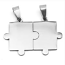 Stainless Steel Jigsaw Puzzle Pieces 38x26mm 16ga Stamping Blank x1 Matching Pair