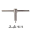 Beadsmith T-Bar 2.4mm Replacement Pin for Double Punch