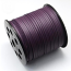 Faux Leather Leatherette Flat Cord 2.7-3mm Purple per metre